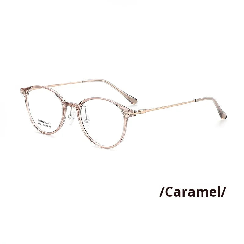 Momoja Women's Full Rim Oval Round Tr 90 Titanium Eyeglasses 739308