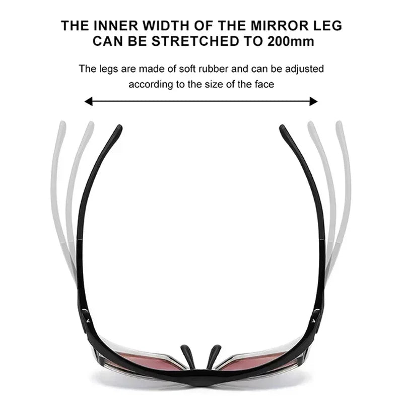 Vicky Unisex Full Rim Square Tr 90 Silicone Sport Sunglasses Reading Glasses Vicky