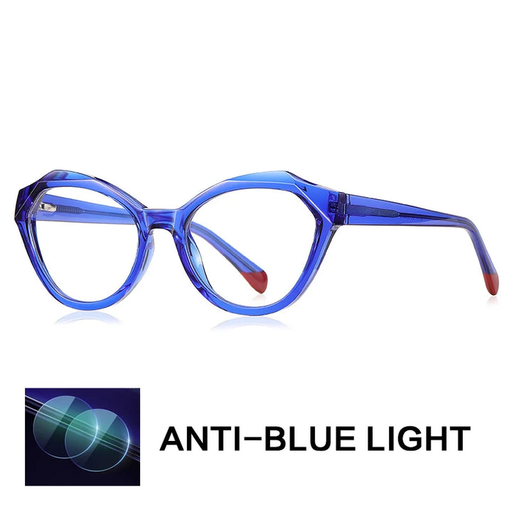 Gatenac Womens Full Rim Oval Tr 90 Titanium Reading Glasses G2141