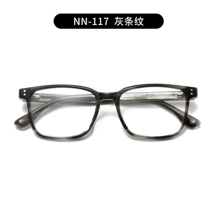 Nobler Unisex Full Rim Square Acetate Eyeglasses 74117 Full Rim Nobler C23