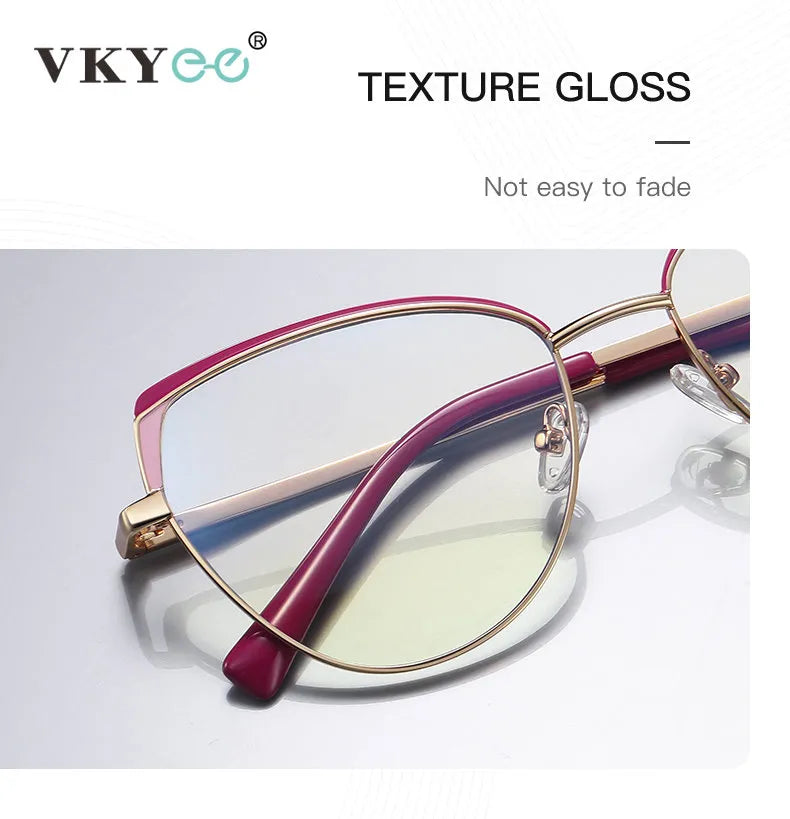 Vicky Unisex Full Rim Square Stainless Steel Reading Glasses 3105 Reading Glasses Vicky   