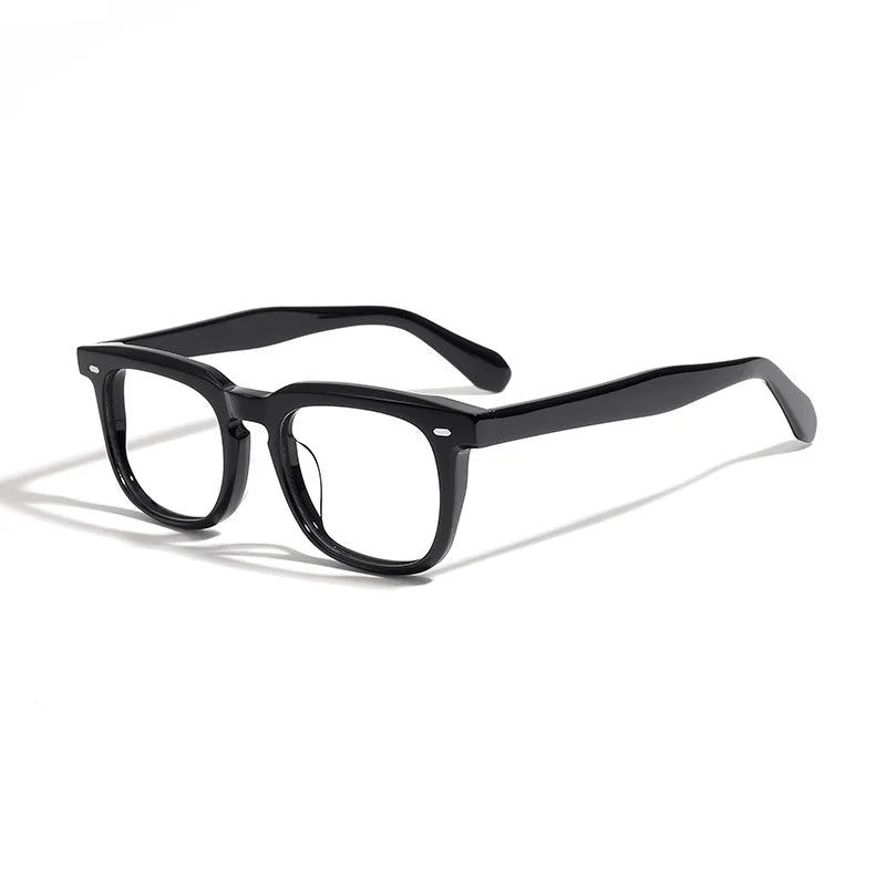 Black Mask Unisex Full Rim Square Acetate Eyeglasses 45005