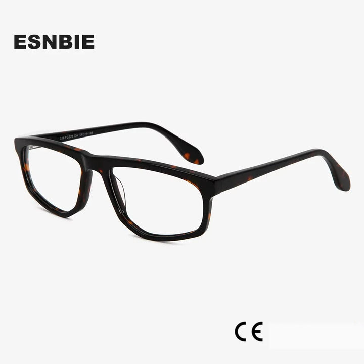 Esnbie Women's Full Rim Rectangle Acetate Eyeglasses 31623 Full Rim Esnbie