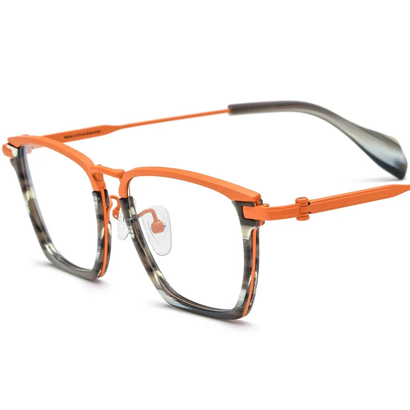 Nobler Unisex Full Rim Square Titanium Eyeglasses 185136
