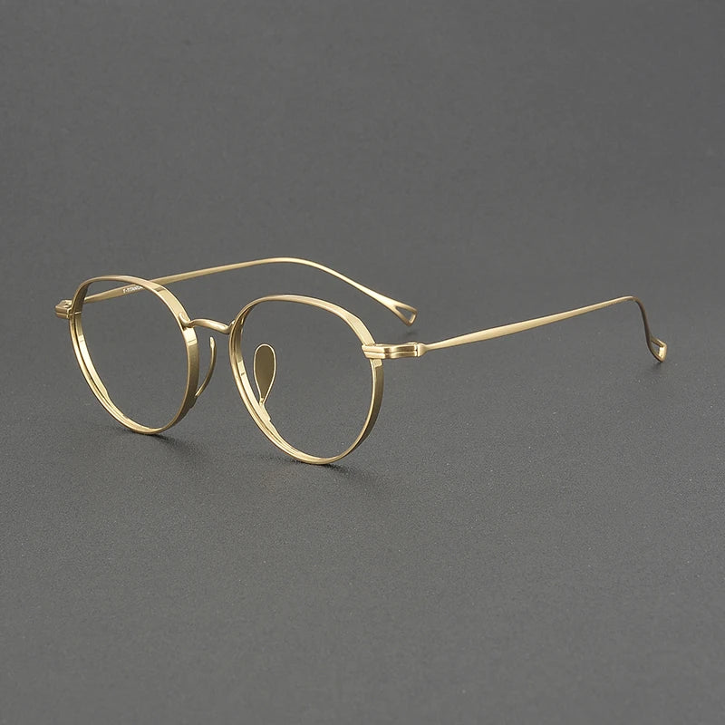 Muzz Women's Full Rim Oval Round Titanium Eyeglasses 573005