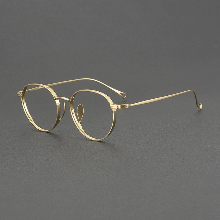 Muzz Women's Full Rim Oval Round Titanium Eyeglasses 573005