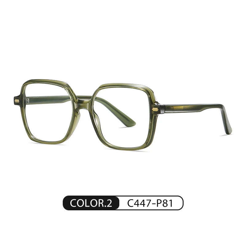 Gmei Women's Full Rim Square Acetate Tr 90 Eyeglasses C907 Full Rim Gmei Optical C447-P81