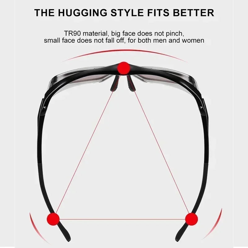 Vicky Unisex Full Rim Square Tr 90 Silicone Sport Sunglasses Reading Glasses Vicky