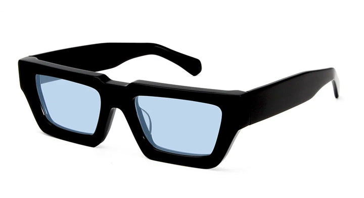 Esnbie Unisex Full Rim Brow Line Square Acetate Sunglasses 101023