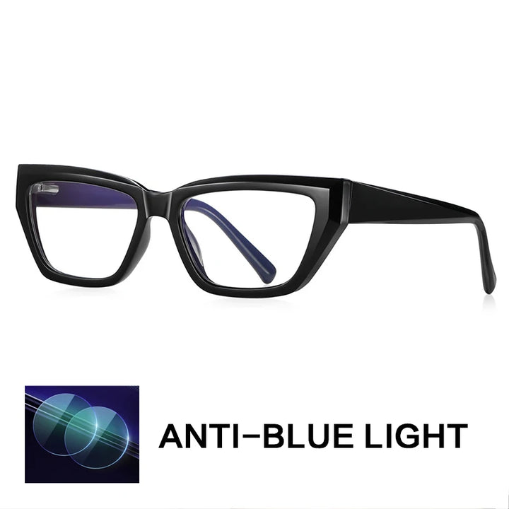 Gatenac Women's Full Rim Square Tr 90 Titanium Reading Glasses G2155