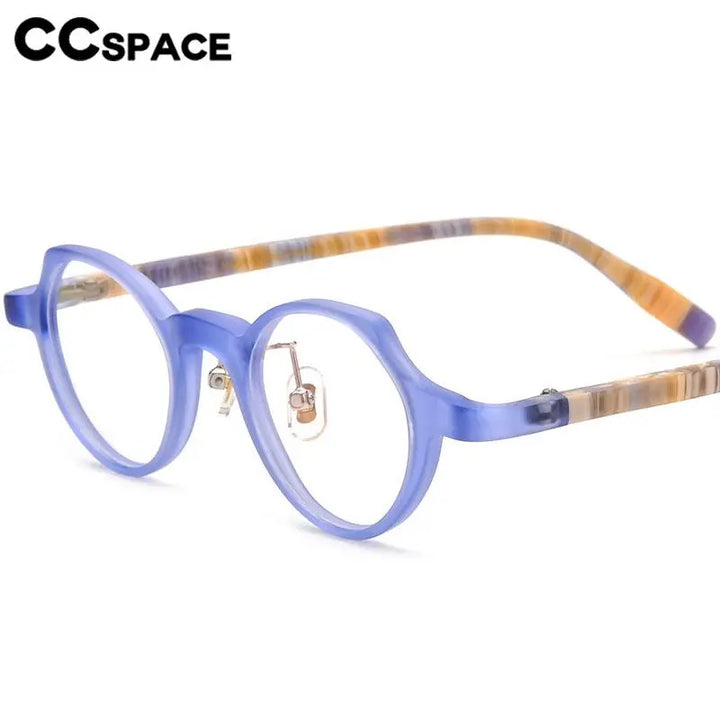 CCspace Unisex Full Rim Cat Eye Acetate Eyeglasses 56886 Full Rim CCspace