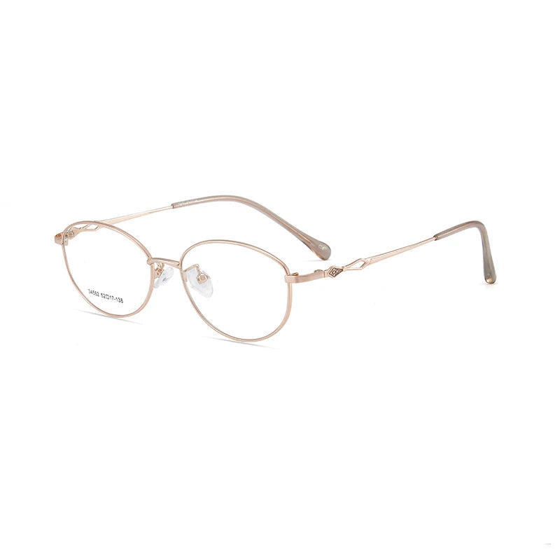 Xbora Unisex Full Rim Oval Square Alloy Eyeglasses 34582
