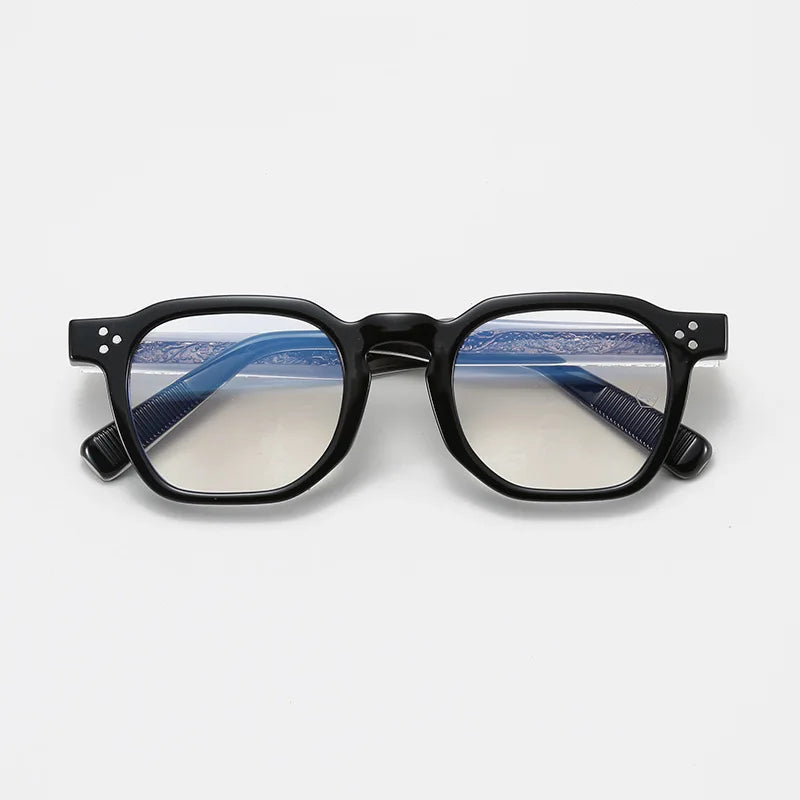 Xbora Women's Full Rim Polygon Tr 90 Acetate Fiber Eyeglasses 581013