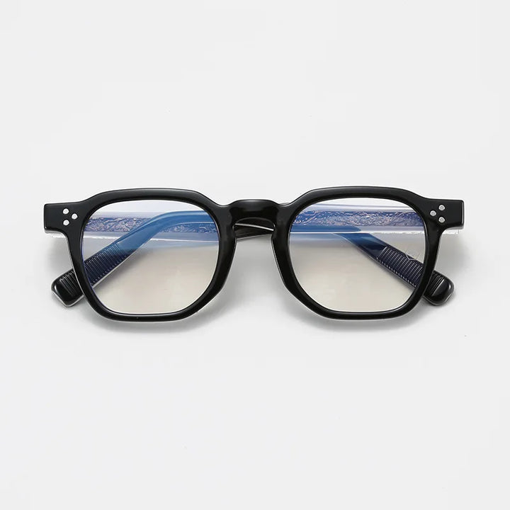 Xbora Women's Full Rim Polygon Tr 90 Acetate Fiber Eyeglasses 581013