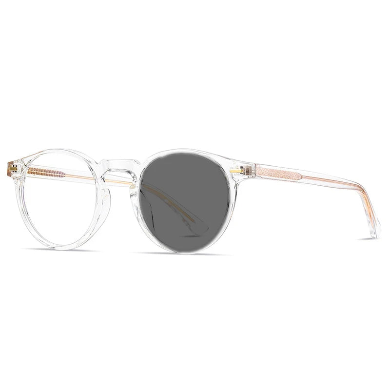 Kocolior Unisex Full Rim Round Tr 90 Acetate Hyperopic Reading Glasses 2083 Reading Glasses Kocolior