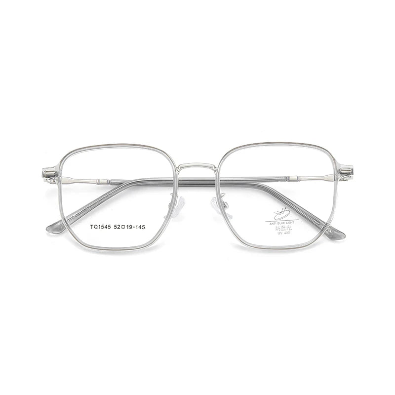 Xbora Women's Full Rim Polygon Square Titanium Eyeglasses  71545