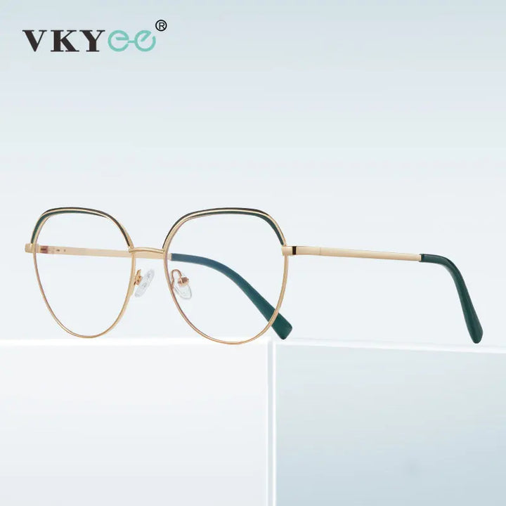 Vicky Unisex Full Rim Flat Top Round Tr 90 Titanium Reading Glasses 3098 Reading Glasses Vicky