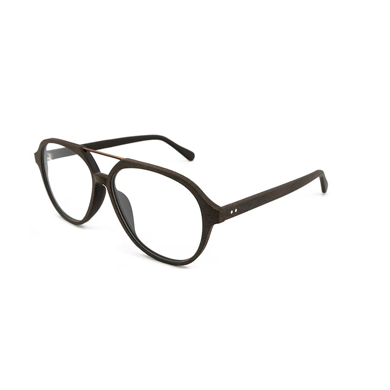 Hdcrafter Unisex Full Rim Oval Double Bridge Acetate Eveglasses 946032