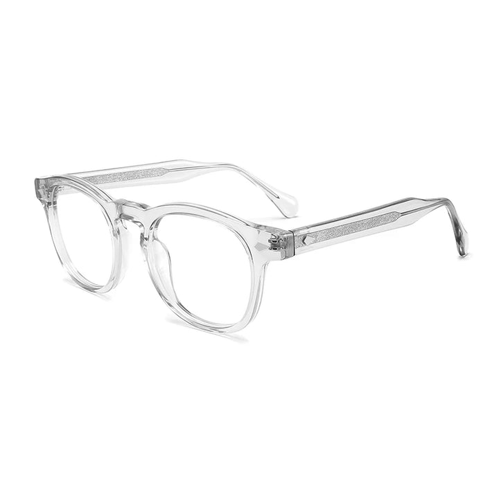 Gatenac Unisex Full Rim Square Thick Temple Acetate Eyeglasses Gxyj1575