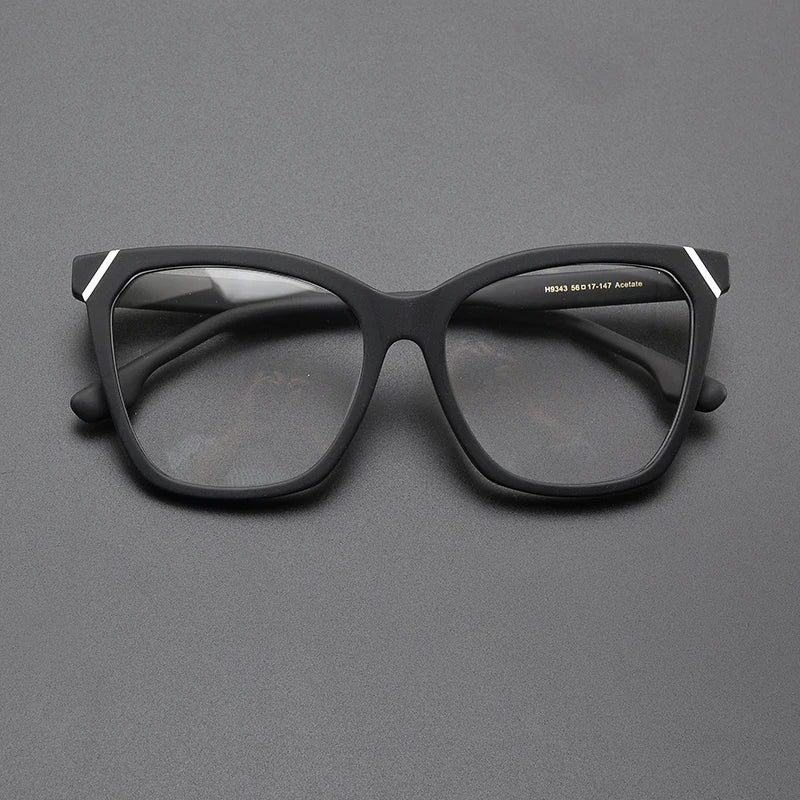 Nobler Unisex Full Rim Square Cat Eye Acetate Eyeglasses 9343 Full Rim Nobler