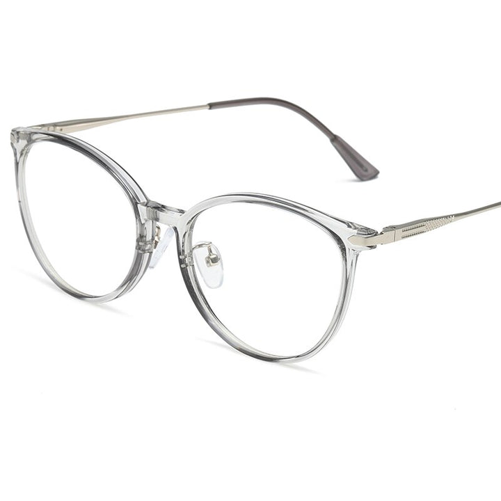Reven Jate Unisex Full Rim Square Cat Eye Tr 90 Eyeglasses 81296 Full Rim Reven Jate C4