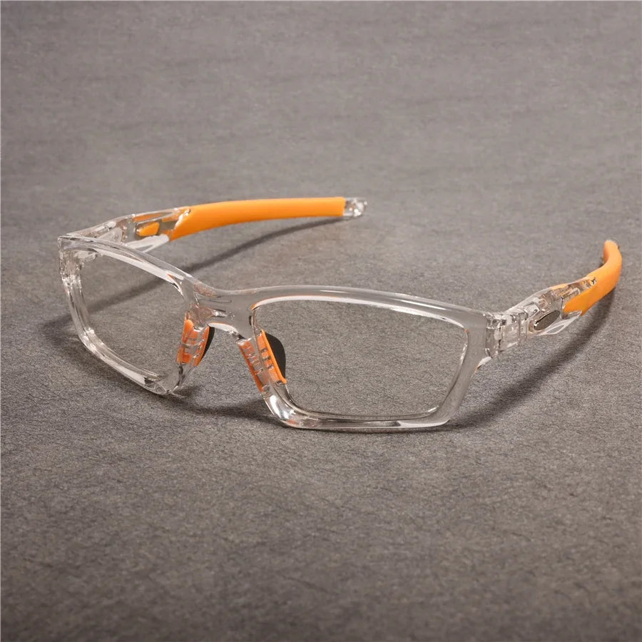 Cubojue Women's Full Rim Polygon Square Tr 90 Titanium Eyeglasses 18031