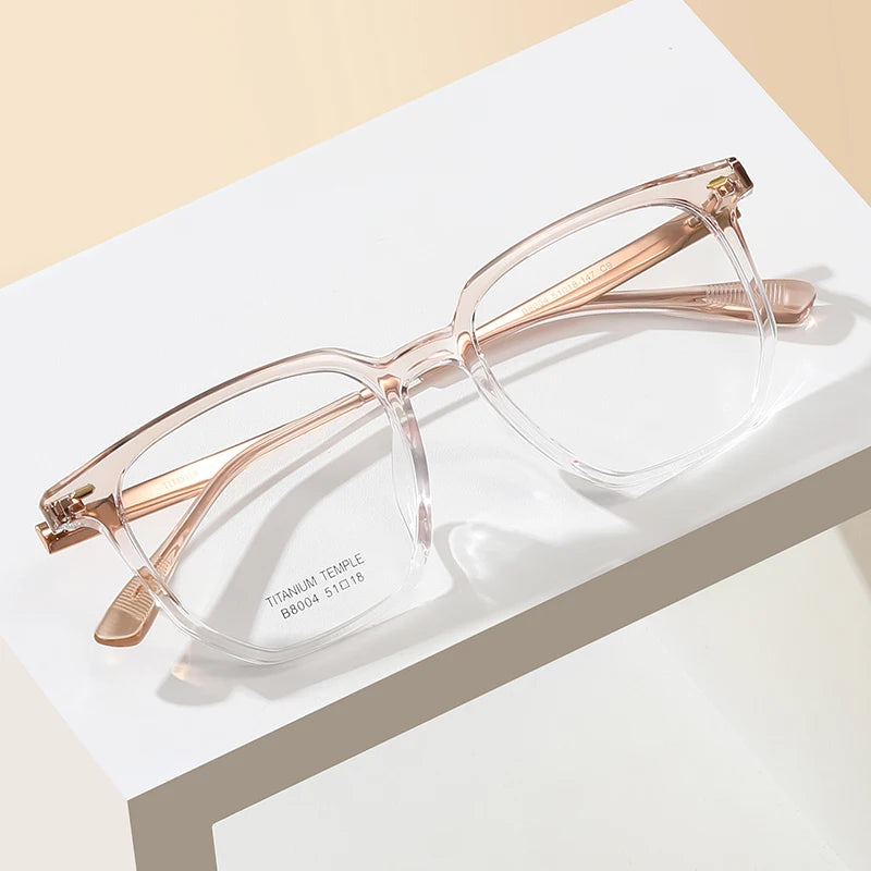 Reven Jate Unisex Full Rim Square Plastic Eyeglasses 8004 Full Rim Reven Jate