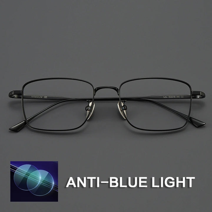 Gatenac Women's Full Rim Polygon Square Titanium Reading Glasses G2138