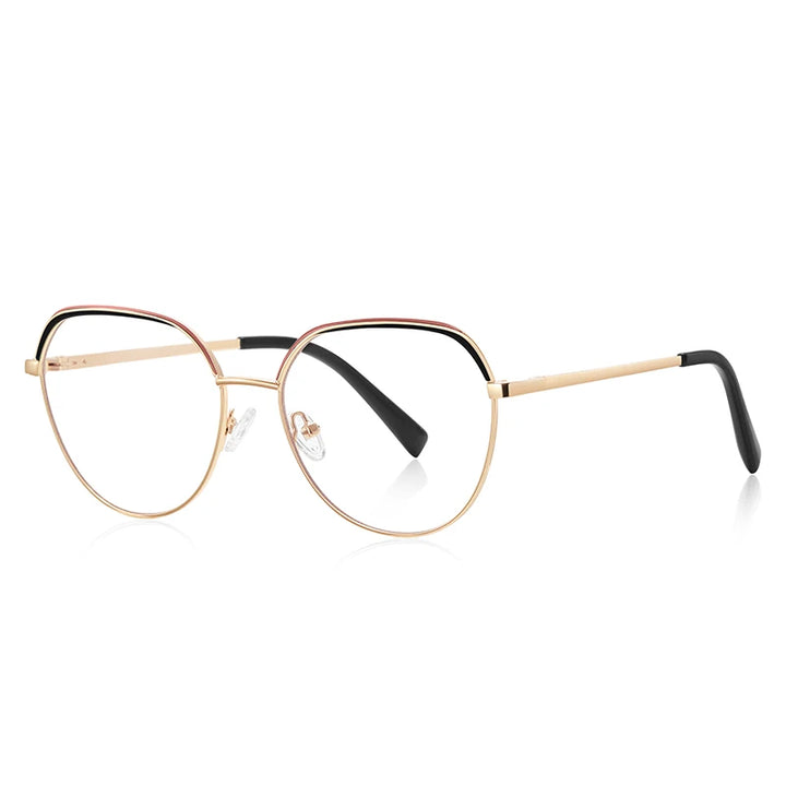 Vicky Unisex Full Rim Flat Top Round Tr 90 Titanium Reading Glasses 3098 Reading Glasses Vicky PFD3098-C1 Prescription custom