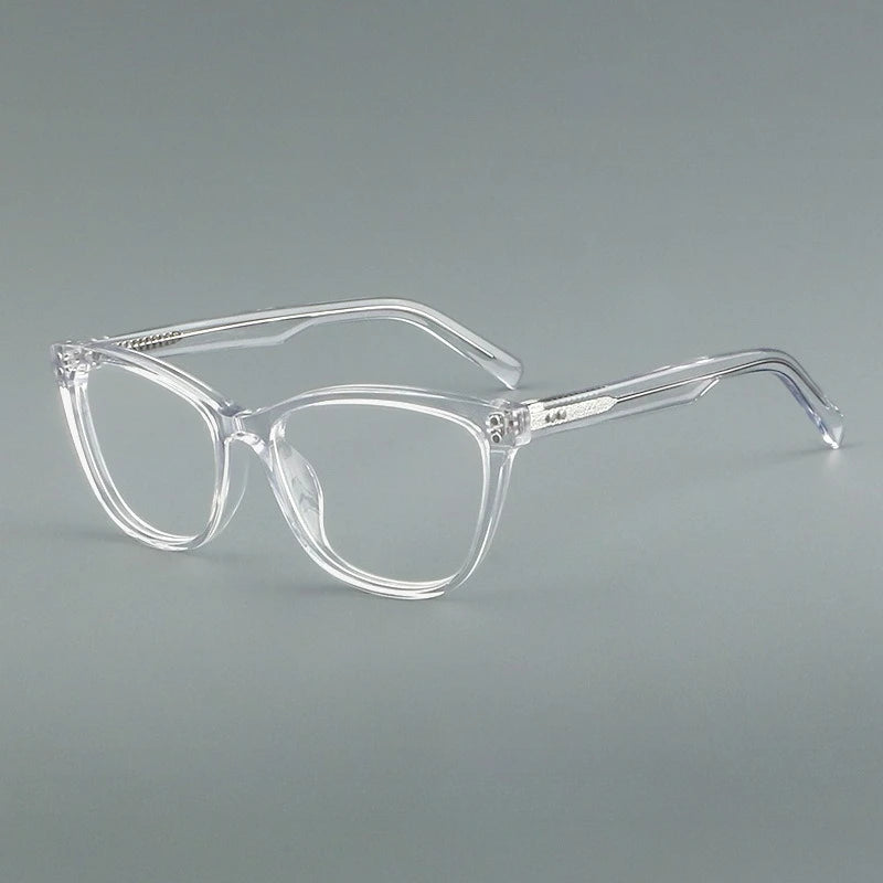 Hewei Women's Full Rim Oval Square Acetate Eyeglasses 88022