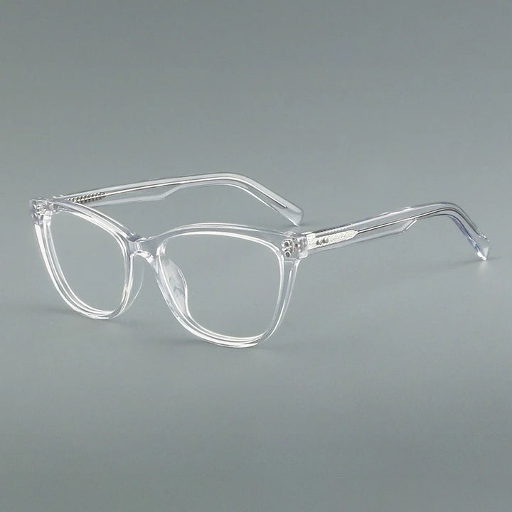 Hewei Women's Full Rim Oval Square Acetate Eyeglasses 88022