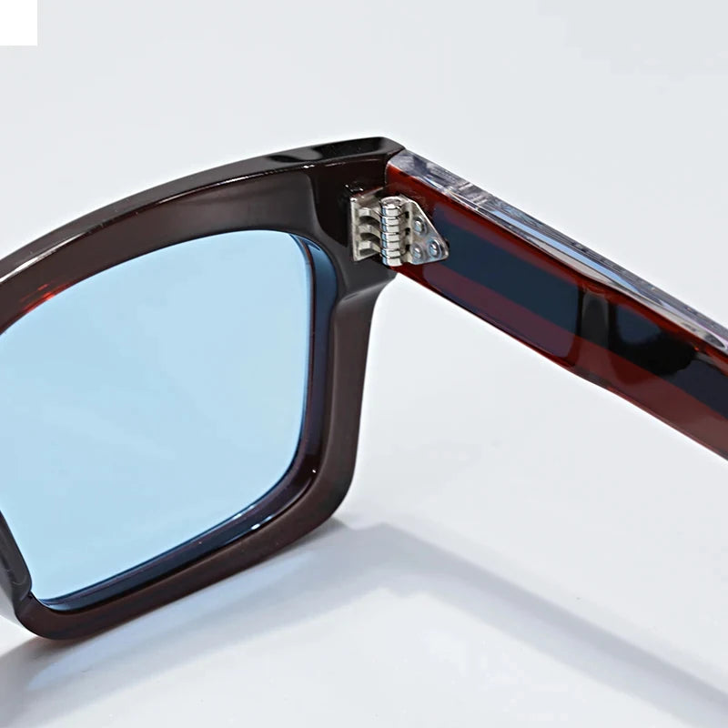 Hewei Unisex Full Rim Square Acetate Sunglasses 0023 Sunglasses Hewei   