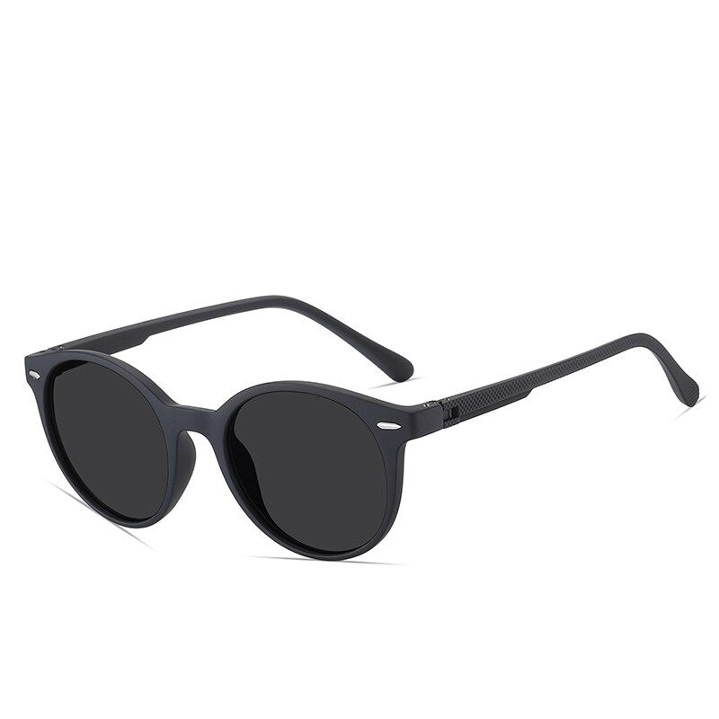 Yimaruili Unisex Full Rim Round Tr 90 Polarized Sunglasses C3008 Sunglasses Yimaruili Sunglasses