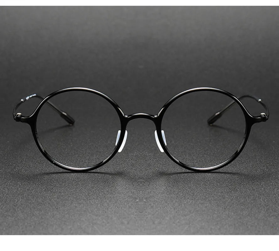 Aimee Unisex Full Rim Round Titanium Acetate Eyeglasses 8635 Full Rim Aimee