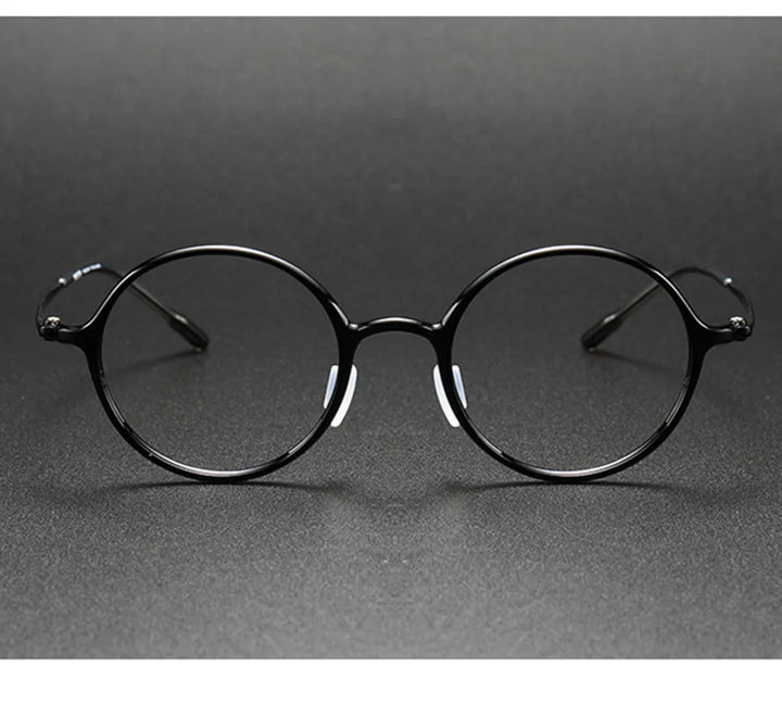 Aimee Unisex Full Rim Round Titanium Acetate Eyeglasses 8635 Full Rim Aimee