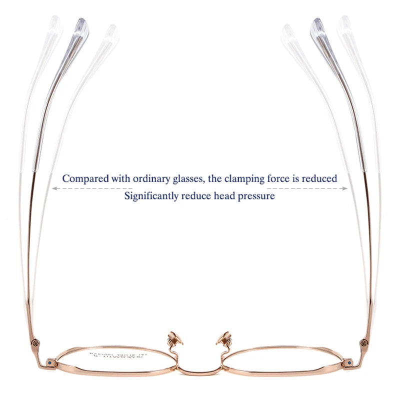 Handoer Women's Full Rim Polygon Titanium Eyeglasses 87007 Full Rim Handoer