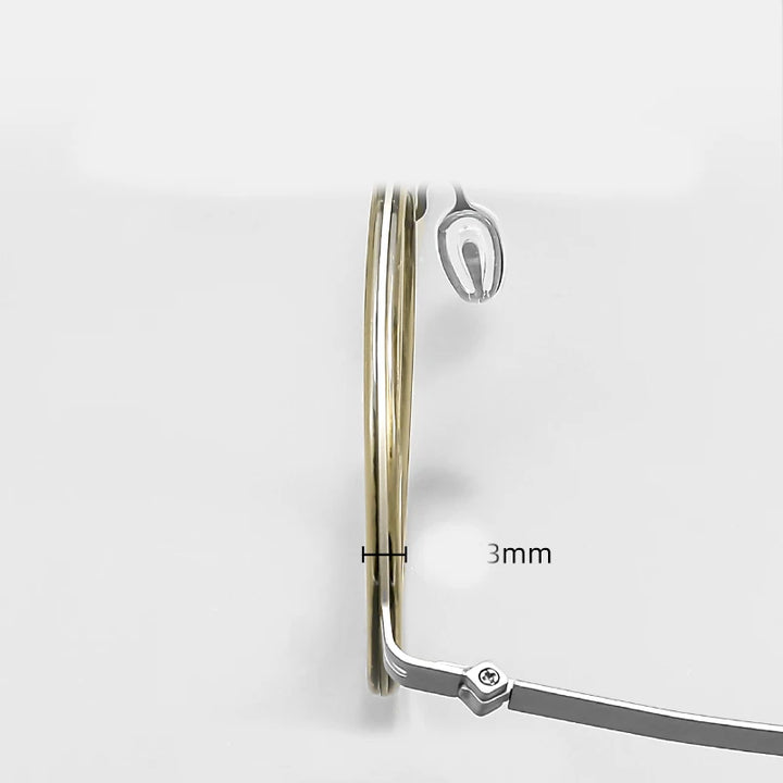 Reven Jate Unisex Full Rim Round Titanium Eyeglasses 2608 Full Rim Reven Jate