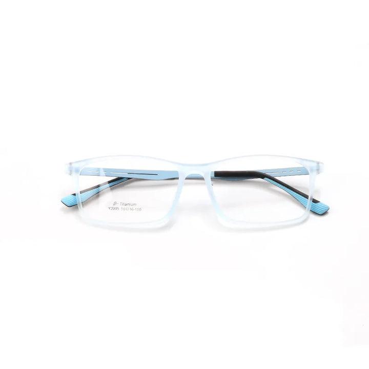 Xbora Unisex Full Rim Square Tr 90 Titanium Eyeglasses 2005