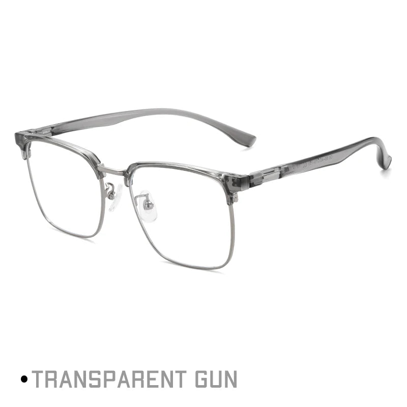 Gmei Unisex Full Rim Square Alloy Tr 90 Eyeglasses 77416