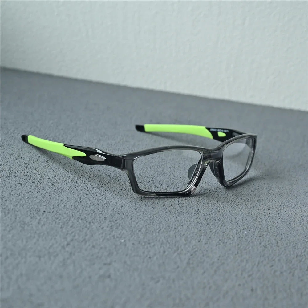 Cubojue Women's Full Rim Polygon Square Tr 90 Titanium Eyeglasses 18031