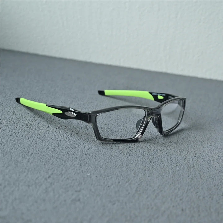 Cubojue Women's Full Rim Polygon Square Tr 90 Titanium Eyeglasses 18031