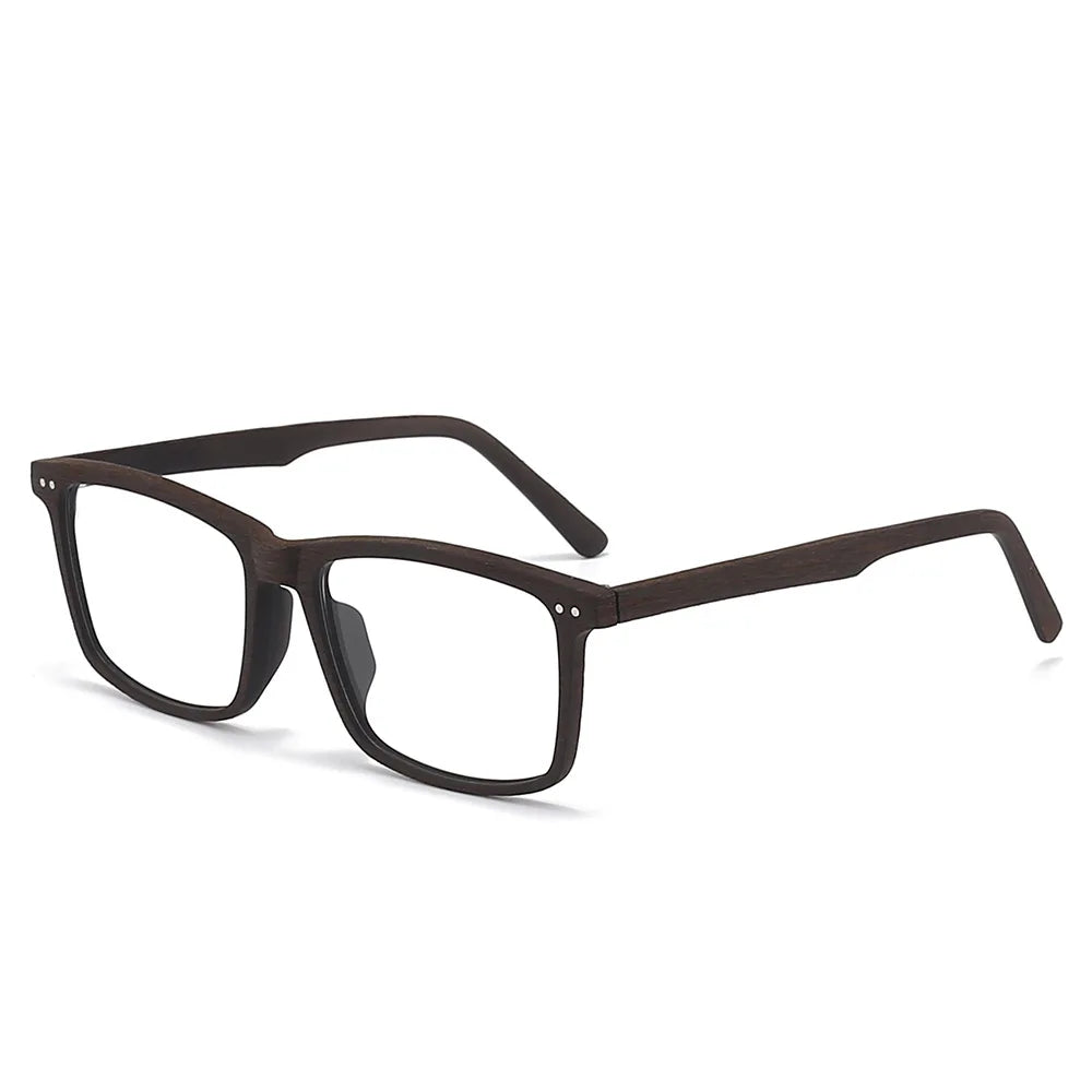 Momoja Unisex Full Rim Square Acetate Titanium Eyeglasses 78080