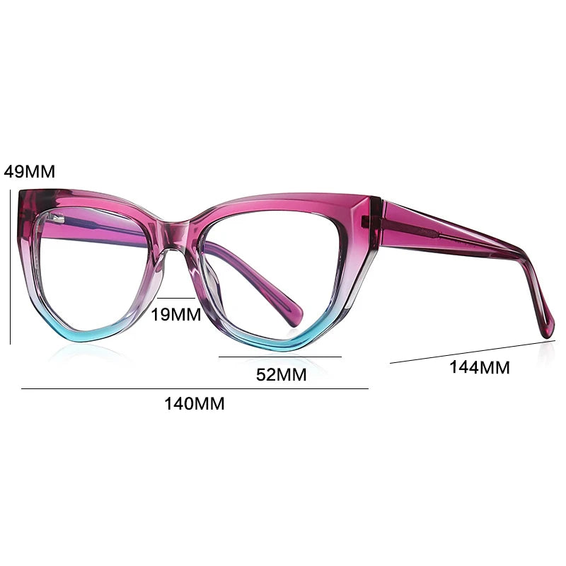 Gatenac Women's Full Rim Cat Eye Tr 90 Titanium Reading Glasses Gx2156