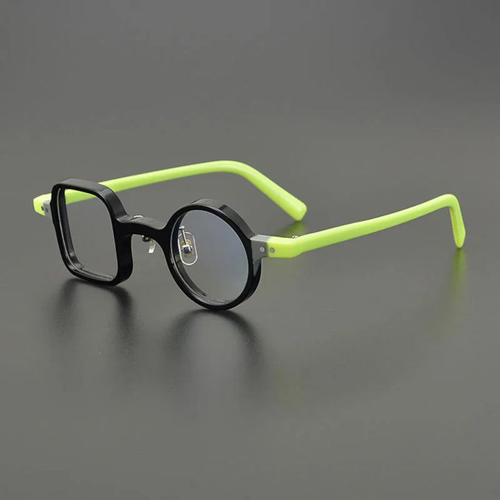 Nobler Unisex Full Rim Irregular Square Round Acetate Eyeglasses H057 Full Rim Nobler C1