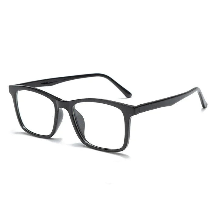 Kocolior Unisex Full Rim Square Acetate Fiber Eyeglasses Fj8098 Full Rim Kocolior Black