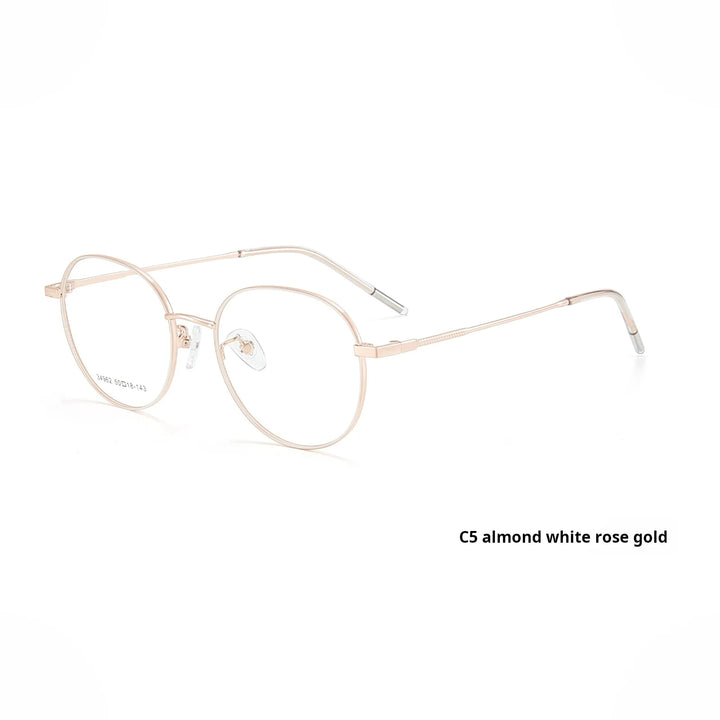 Momoja Unisex Full Rim Flat Top Oval Round Alloy Eyeglasses 734962