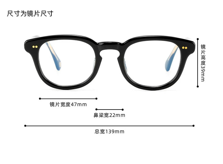 Nobler Women's Full Rim Square Thick Acetate Eyeglasses 841060 Full Rim Nobler