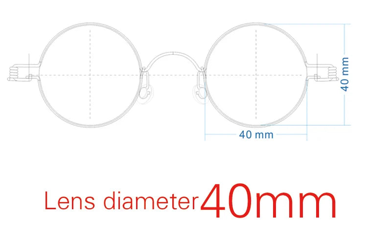 Yujo Unisex Full Rim Round Steel Custom Reading Glasses 61445