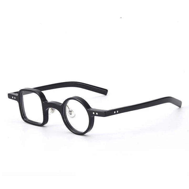 Yimaruili Unisex Full Rim Square Round Acetate Eyeglasses 98208