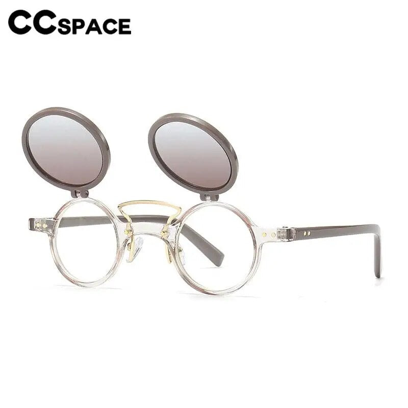 CCspace Unisex Full Rim Small Round Tr 90 Reading Glasses R57037 Reading Glasses CCspace